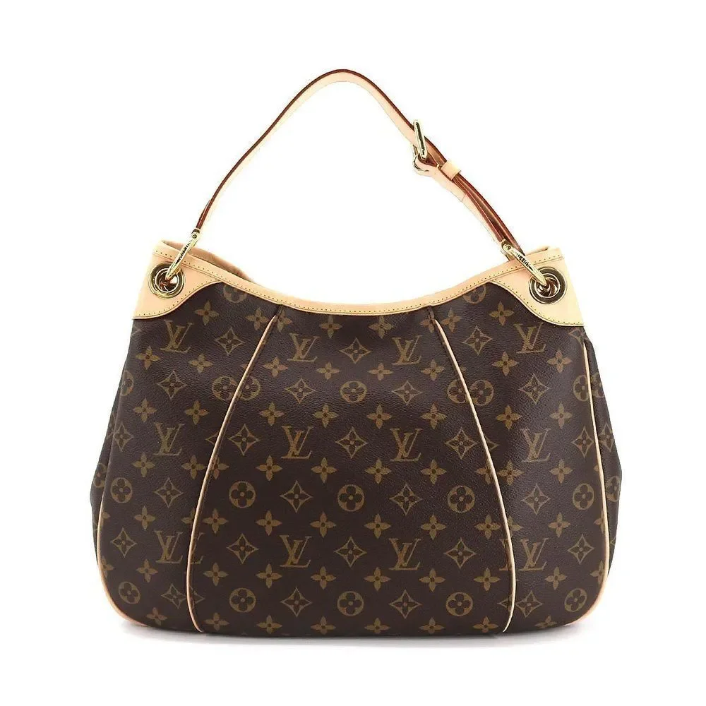 Louis Vuitton Monogram Galliera PM Shoulder Bag Brown Gold Hardware